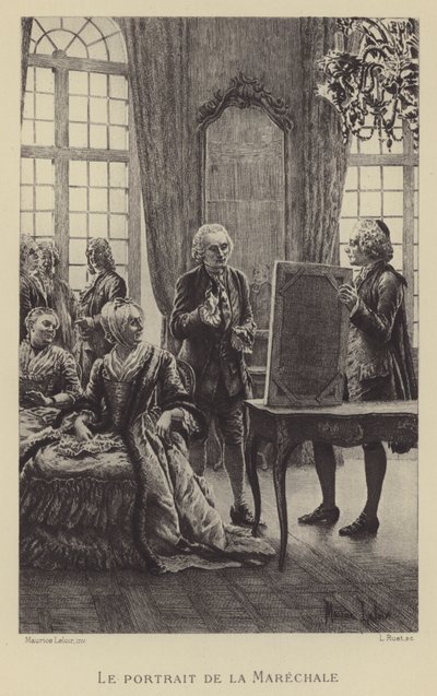 Il ritratto del Maresciallo (incisione) da Maurice Leloir