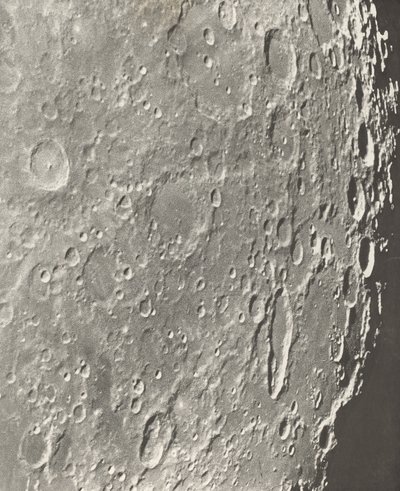 Fotografia lunare Blancanus - Tycho - Schiller da Maurice Loewy