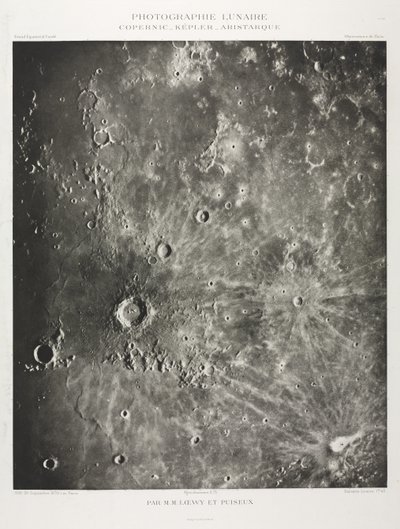 Fotografia lunare: Copernico-Keplero-Aristarcho da Maurice Loewy