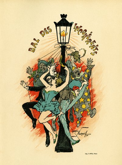Poster per il ballo degli incoerenti da Maurice Louis Henri Neumont