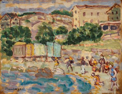 Spiaggia e Villaggio da Maurice Prendergast