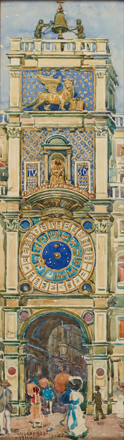 Uhrturm, Markusplatz, Venedig da Maurice Prendergast