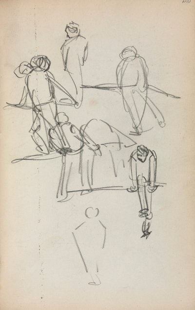 Quaderno degli schizzi italiano: Figure (pagina 200) da Maurice Prendergast