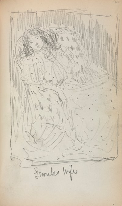 Sketchbook italiano: La moglie di Levuk (pagina 170) da Maurice Prendergast