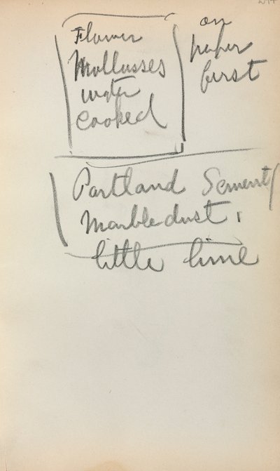 Quaderno degli schizzi italiani: Note (pagina 244) da Maurice Prendergast