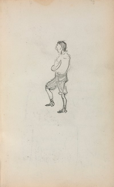 Quaderno degli schizzi italiano: Ragazzo in piedi (pagina 245) da Maurice Prendergast