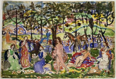 Scena del parco da Maurice Prendergast