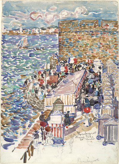 Marea crescente, St. Malo da Maurice Brazil Prendergast