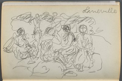 Libro di schizzi - Il Granite Shore Hotel, Rockport, pagina 062: "Laneville". da Maurice Prendergast