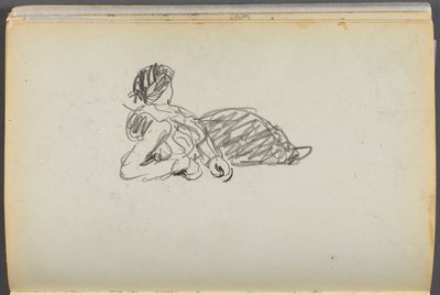Libro di schizzi - The Granite Shore Hotel, Rockport, pagina 082: Figura reclinata da Maurice Prendergast