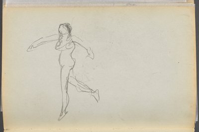 Libro di schizzi - The Granite Shore Hotel, Rockport, pagina 170: Nudo femminile da Maurice Prendergast