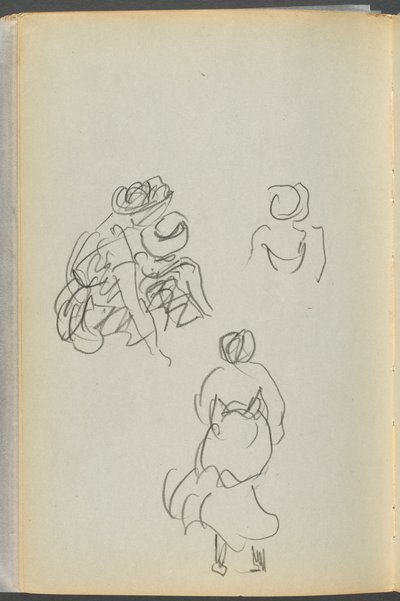 Libro di schizzi - Il Granite Shore Hotel, Rockport, pagina 172: Figure da Maurice Prendergast