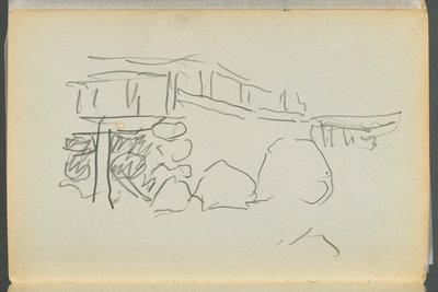 Libro di schizzi - Il Granite Shore Hotel, Rockport, pagina 178: Recinzione da Maurice Prendergast