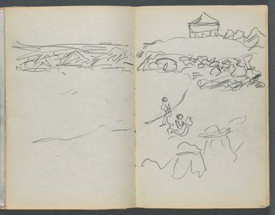 Sketchbook, The Dells, N° 127, pagina 130 e 131: Vista costiera da Maurice Prendergast