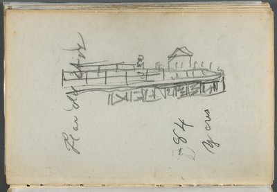 Sketchbook, The Dells, N° 127, pagina 186: Darsena da Maurice Prendergast