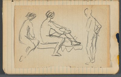 Quaderno di schizzi, foglio sciolto tra le pagg. 145  146 da Maurice Prendergast