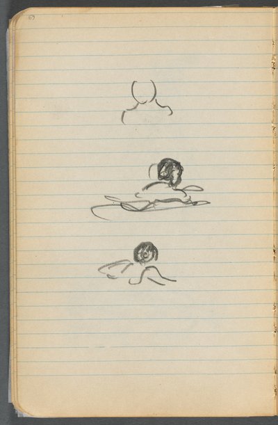 Quaderno degli schizzi, pagina 069: Figure da Maurice Prendergast