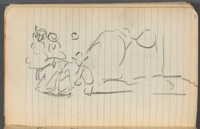 Quaderno degli schizzi, pagina 097: Figure da Maurice Prendergast