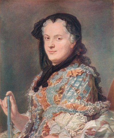 Maria Leszczyńska, c1748 da Maurice Quentin de La Tour
