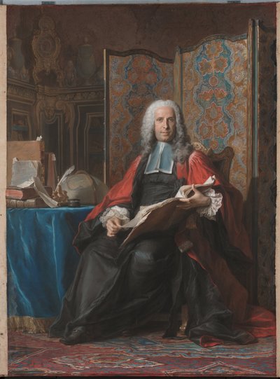 Ritratto di Gabriel Bernard de Rieux da Maurice Quentin de La Tour