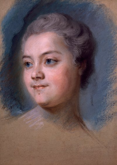 Ritratto di Mademoiselle de Chastagner de Lagrange da Maurice Quentin de La Tour