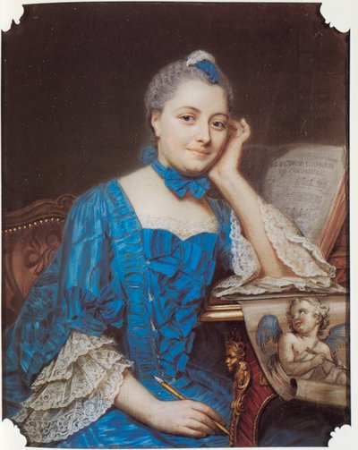 Ritratto di Marie Fel, c.1753 da Maurice Quentin de La Tour