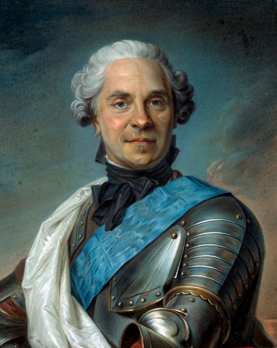 Il maresciallo di Sassonia: Ritratto di Hermann Maurice, Conte di Sassonia da Maurice Quentin de La Tour