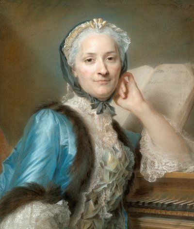 Ritratto di Madame Anne-Jeanne Cassanéa de Mondonville, nata Boucon (1708-1780) da Maurice Quentin de Latour