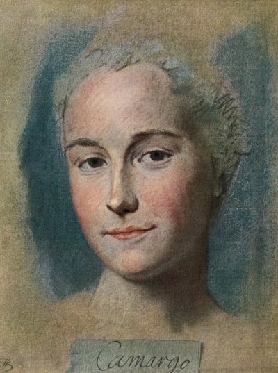 Marie Anne de Cupis de Camargo, da La Tour, pub.1920 da Maurice Quentin de la (after) Tour