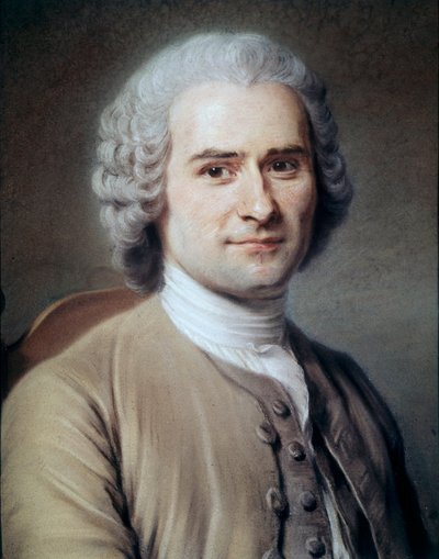 Ritratto di Jean Jacques Rousseau da Maurice Quentin de La Tour