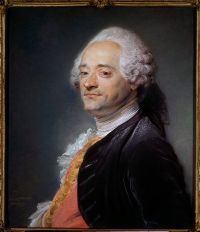 Ritratto del pittore Maurice Quentin Delatour da Maurice Quentin de La Tour