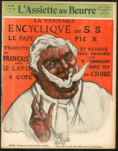 Copertina di "The Butter Plate", numero 283, Satirical in Colours da Maurice Radiguet