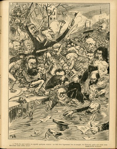 Illustrazione di Maurice Radiguet in Le Rire da Maurice Radiguet