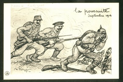 Cartolina, Satirica in N & B da Maurice Radiguet