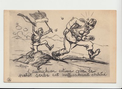 Cartolina, Satirico in N & B da Maurice Radiguet