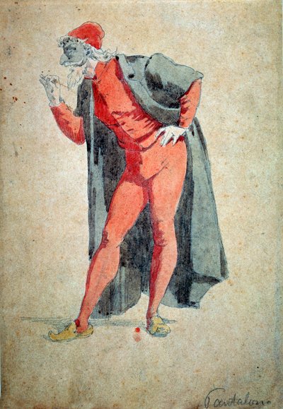 Costume e personaggio teatrale: Pantalone (dottore) da Maschere e giullari (Commedia dell