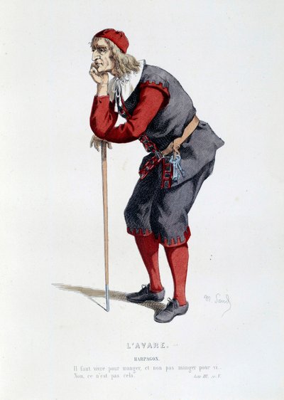 Costume per il personaggio di Arpagone nella commedia "L