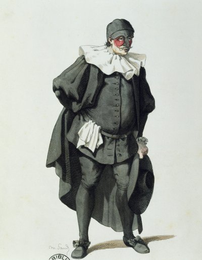 Dottor Balanzone nel 1653 da Maurice Sand
