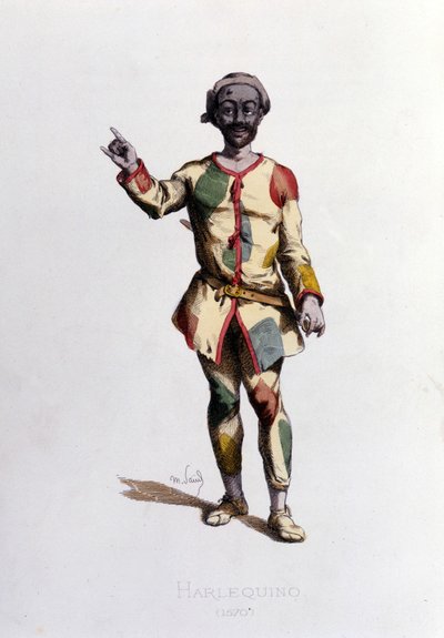 Arlecchino nel 1570. 