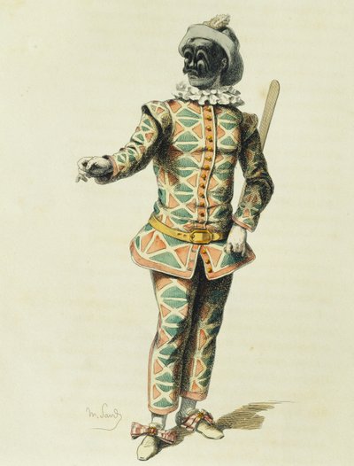Arlecchino nel 1671 da Maurice Sand