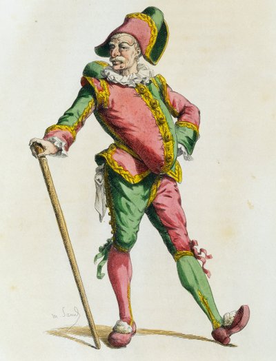 Polichinelle nel 1820 da Maurice Sand