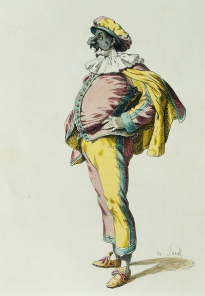 Pulcinella nel 1685, di Maurice Sand da Maurice Sand