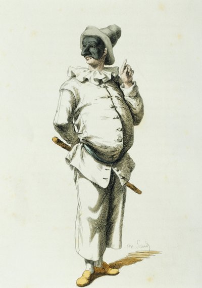 Pulcinella nel 1700 da Maurice Sand