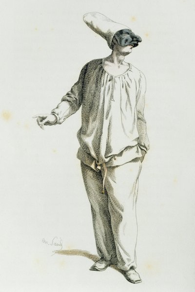 Pulcinella nel 1800, di Maurice Sand da Maurice Sand