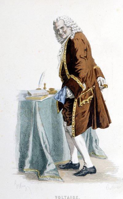 Voltaire di Mr. Sand. XIX secolo da Maurice Sand