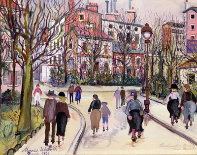 Una strada di paese da Maurice Utrillo