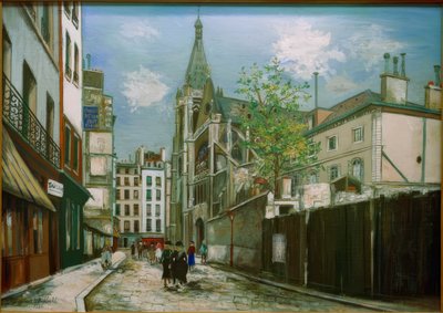 Chiesa di Saint-Séverin a Parigi da Maurice Utrillo