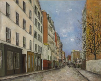 Marcadet Street, Montmartre; La rue Marcadet a Montmartre, 1910-1912 circa (olio su tela) da Maurice Utrillo
