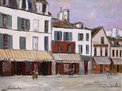 Ristorante della Mère Catherine, Montmartre da Maurice Utrillo