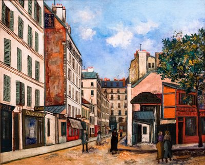 Rue Bayen a Parigi, 1915 circa (olio su tela) da Maurice Utrillo